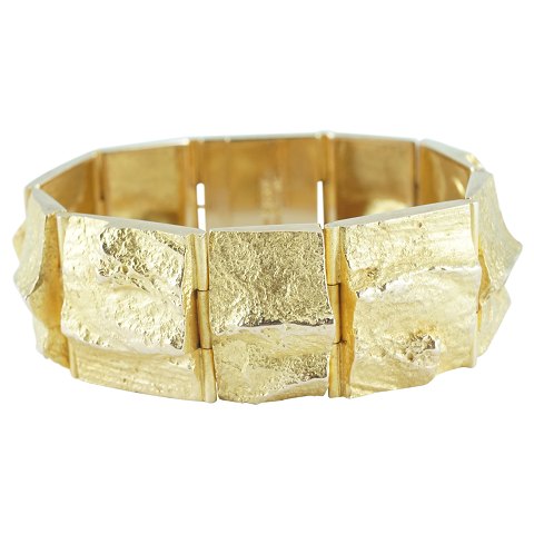 Lapponia, Björn Weckström; A bracelet of 14k. gold