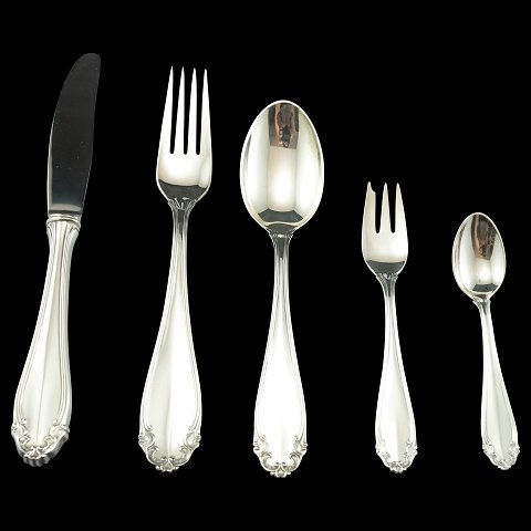 Elisabeth silver cutlery; complete for 6 persons