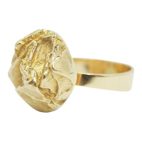 Lapponia; a Finnish design ring of 14k gold