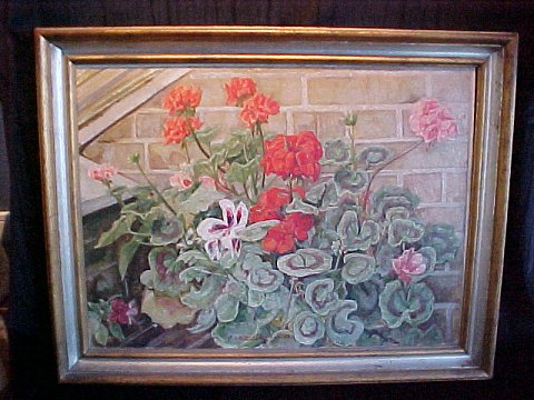 Blomstermaleri af Ejner Parslev 1923