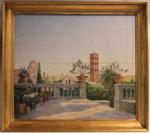 Maleri af Johan Rohde, motiv fra Italien 1926