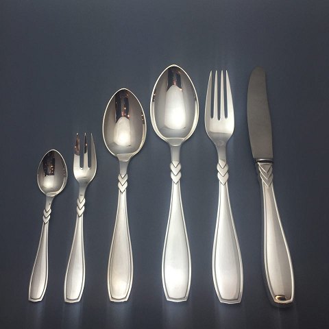 "Rex" hallmarked silver cutlery, a set for 12 persons