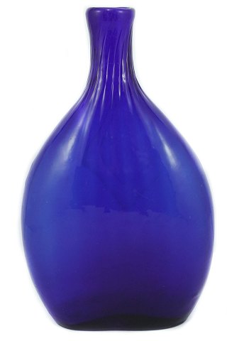 Holmegaard; Lommelærke af blåt glas