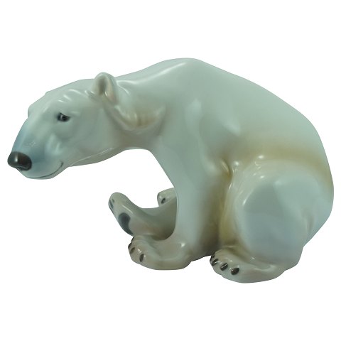 Bing & Grøndahl; Isbjørn figur af porcelæn #1629