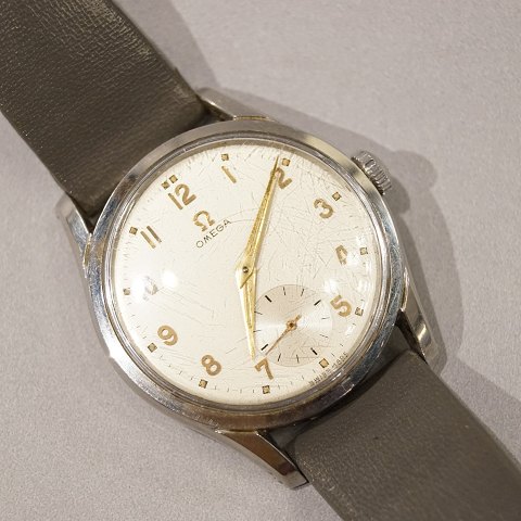 Omega; Armbåndsur af stål, 1956