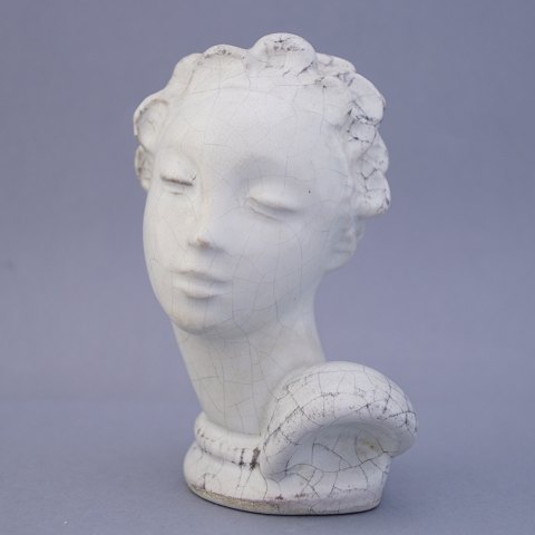 Michael Andersen; Figur i keramik, kvindehoved