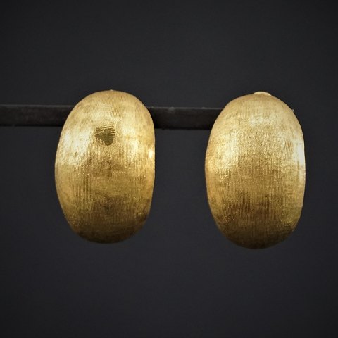 Store ørestikker/øreringe af 18 kt. guld