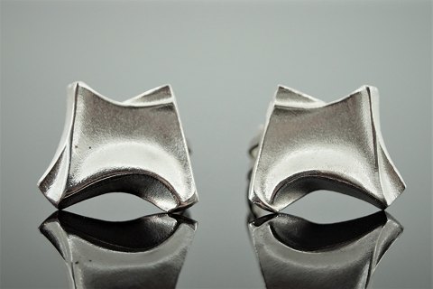 Lapponia; Clip-on earrings of sterling silver