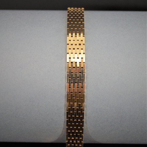 GIFA; A bracelet of 14k gold, w. 9,0 mm