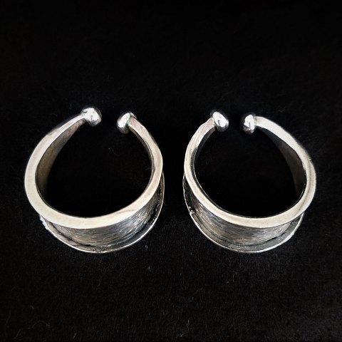 Anette Kræn; Par ørehænger/øreringe af sølv