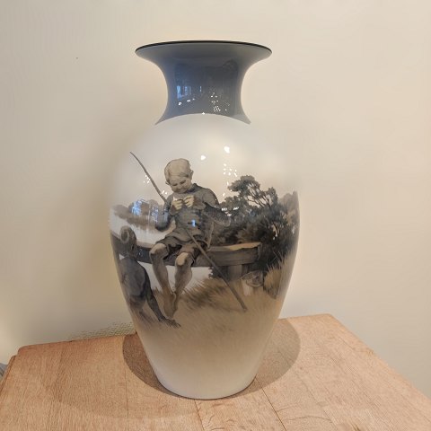 Royal Copenhagen, Richard Bøcher; Stor unika vase af porcelæn