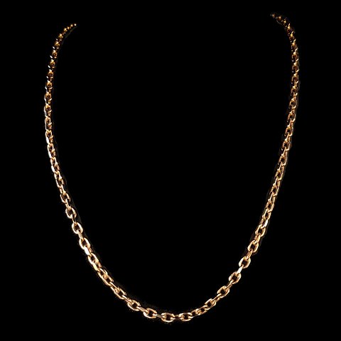 A necklace in 14k gold, l. 53 cm.