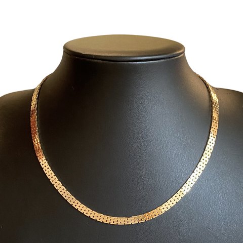Christian Veilskov; Necklace in 14k gold, l. 42 cm