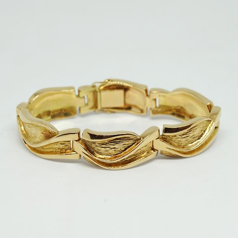 Per Borup; Bracelet in 14k gold