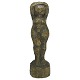 Otto P.; A patinated wood figurine