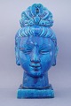 Aldo Londi Bitossi; kvindelig Quan Yin buddha buste i keramik