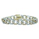 A diamond bracelet mounted in 18k gold and white gold, total 3.84 ct.