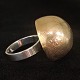 Hans Hansen; Stor ring af sterling sølv med forgyldt halvkugle