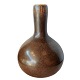Saxbo; Brun vase af stentøj #107