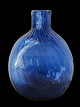 Nordisk lommelærke af blåt glas, 1800-tallet