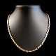 Tvistet figaro halskæde i 18 kt. guld 60 cm