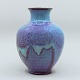 Carl Halier for Royal Copenhagen; Vase med blå og lilla glasur