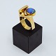 Frank Ahm; Ring of 14k gold set with an opal