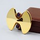 Hans Hansen; A brooch of 14k gold with amethyst, No 111