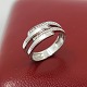 A diamond ring in 14k white gold