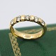 Erik Graugaard; Ring with diamonds mounted in 14k gold