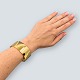 Frantz Hingelberg; Bred armring i 14 kt. guld